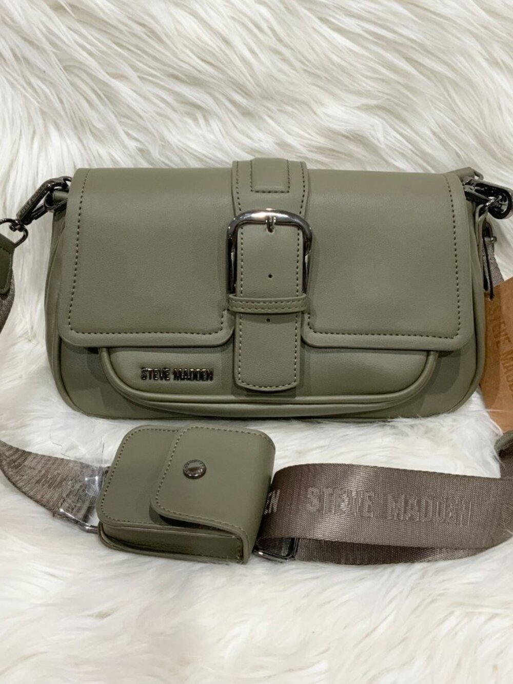 Steve Madden BCHARLE Olive Shoulder Crossbody Bag